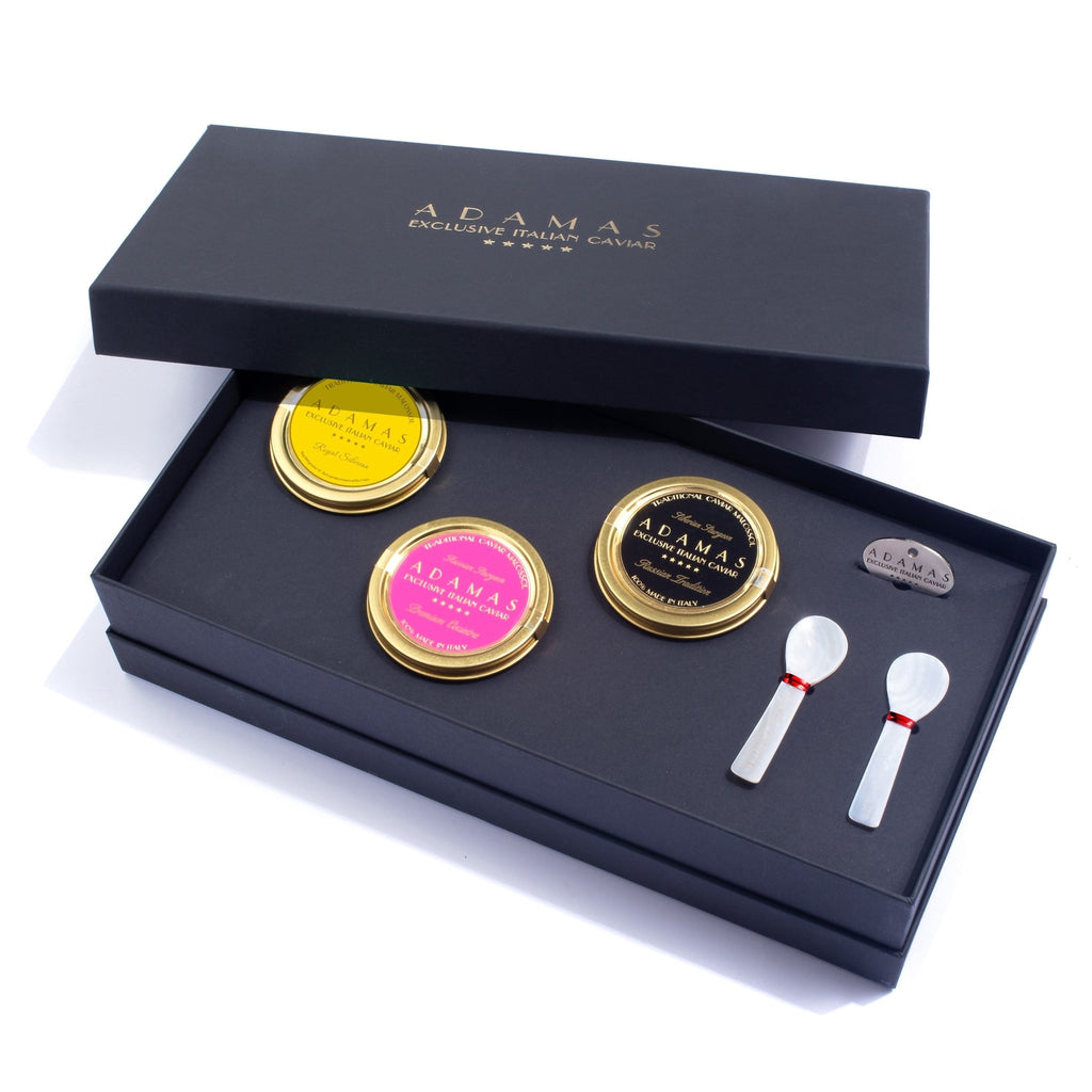 Adamas Caviar Gift Tasting Hamper - Caviar and Cocktails