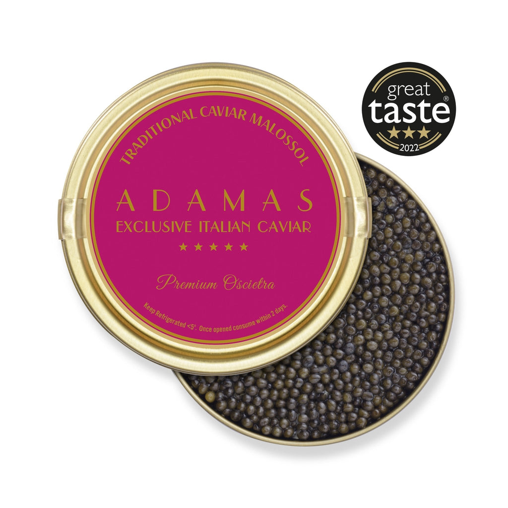 Adamas Caviar - Premium Oscietra - Caviar and Cocktails